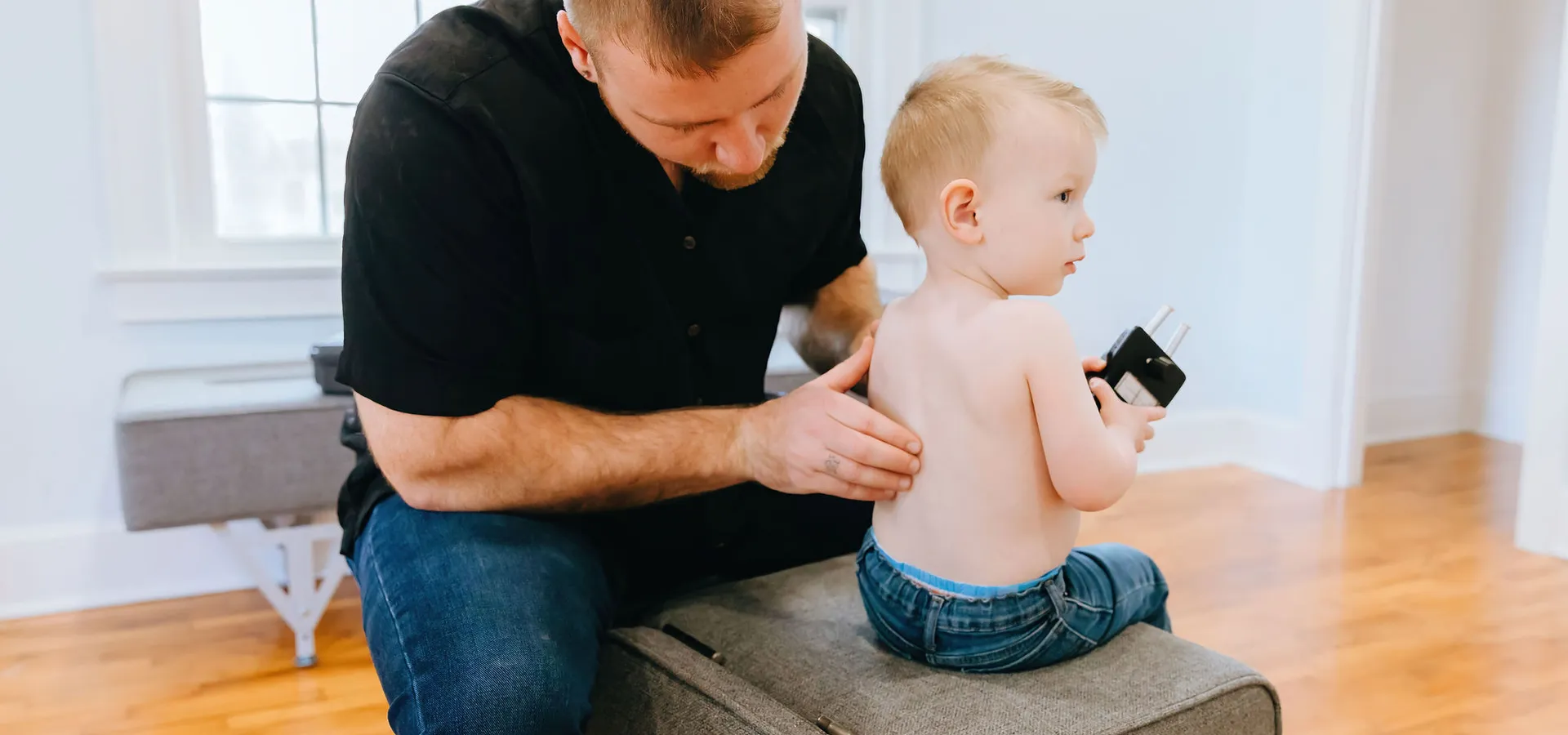 Family receiving chiropractic care at Cross Chiropractic in Spartanburg